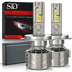 30000LM H7 LED Headlight 24pcs 4070 CSP H1 H3 Led Canbus H4 H8 H11 9005 HB3 9006 HB4 9012 HIR2 Turbo Lamp 6000K Car Light 12V