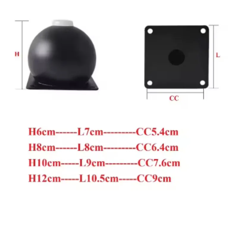 4Pcs Steel Ball Pattern Furniture Leg For Sofa Bed Cabinet Coffee Bar Table