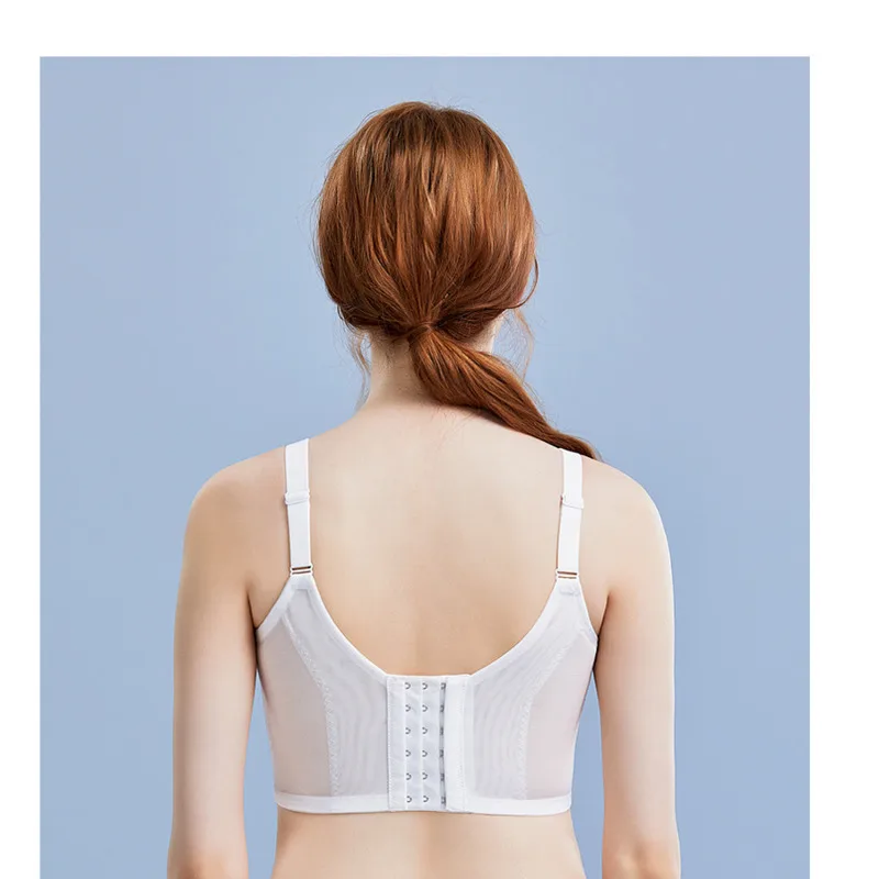 Full Cup Height Tolerance Six Row Buckle Thin Bra Underwear Brasier Mujer Plus Size Lingerie For Women 75 80 85 90 95 B C D E F