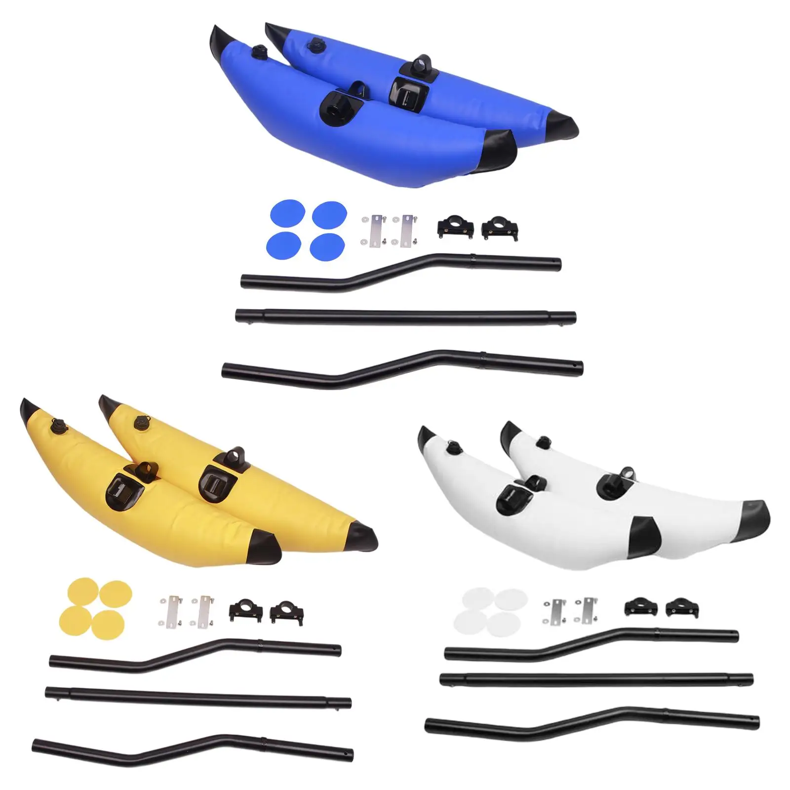 PVC Kayak Stabilization System Inflatable Outrigger Float Rods Sidekick Arm Kit Mount Bar for Canoes Sailing Ocean Going Boats