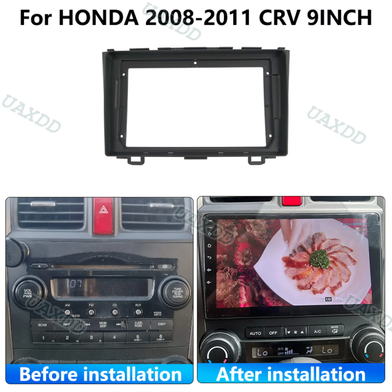 Car DVD CD Player Radio Android Stereo Harness Dashboard Screens Accessories Cables Frame For HONDA 2008-2011 CRV 9INCH 10.1INCH
