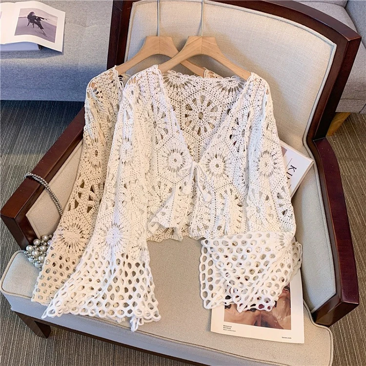 White cardigan