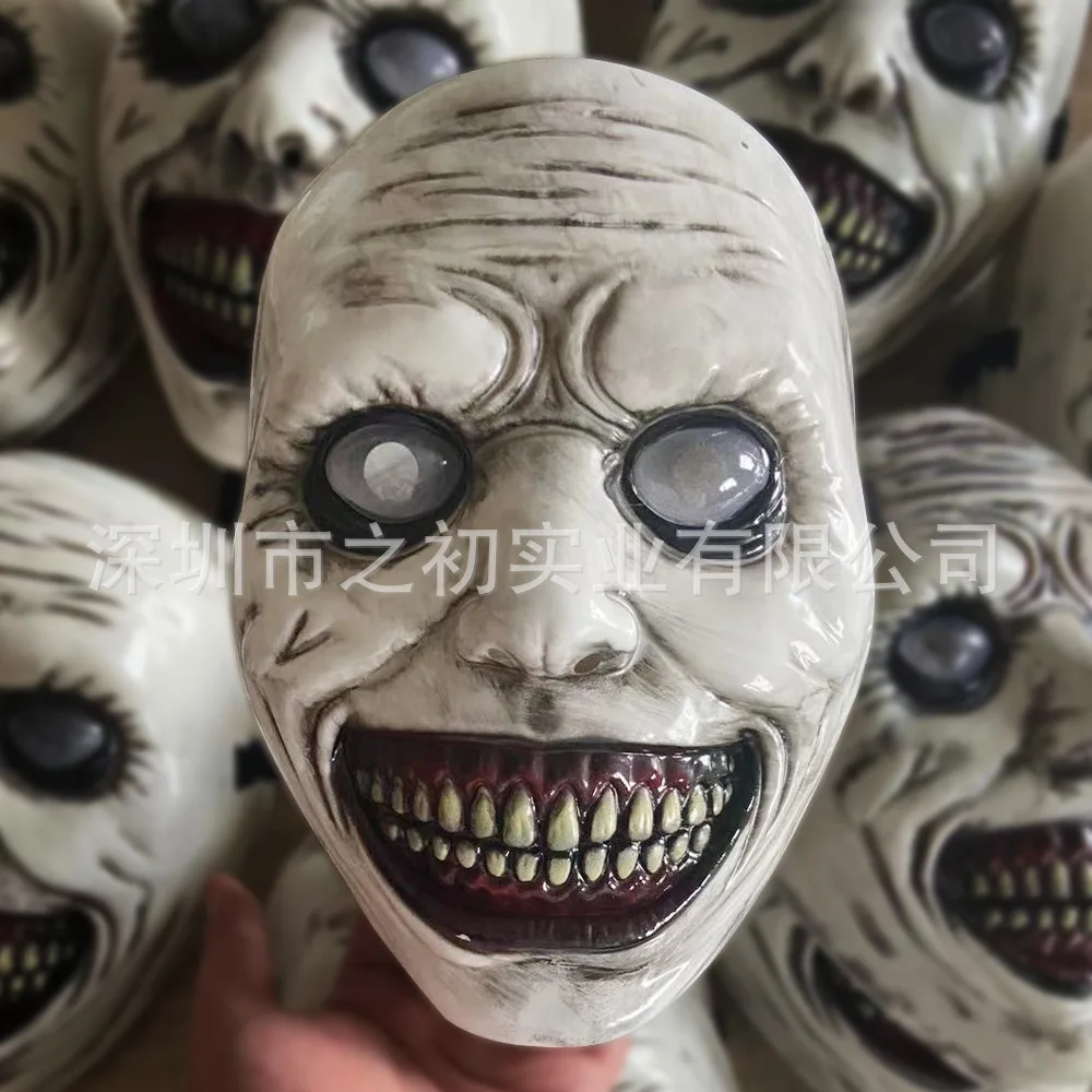 Máscara de Horror Demônio Sorridente para Adultos, Máscaras Assustadores Unisex, Adereços de Halloween