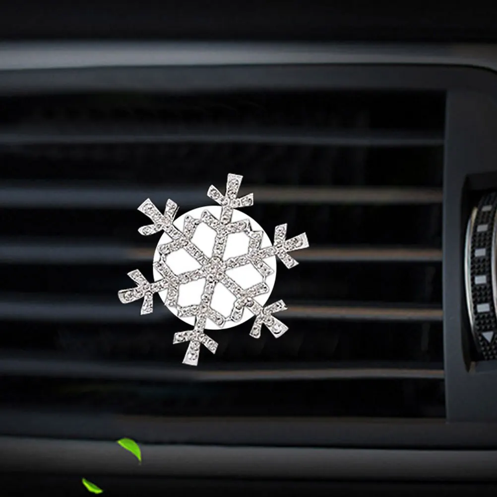 

2Pcs Car Perfume Clip Universal Fit Air Outlet Snowflake Freshener Diffuser Decor Car Air Freshener Aromatherapy