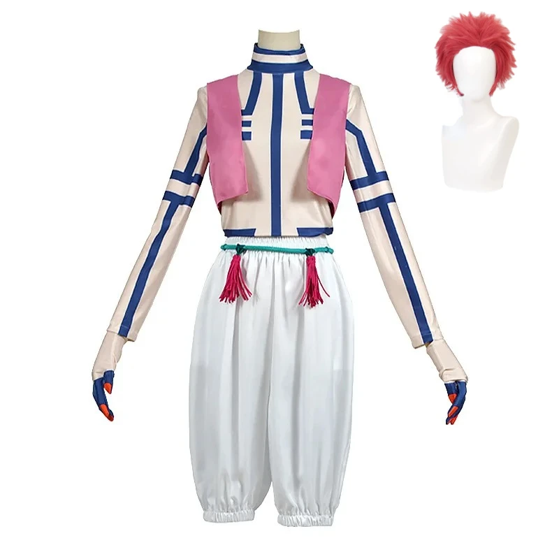 

Anime Chasseur De Demons Kimetsu Akaza Cosplay Costumes Full Set Outfit for Women Men Tops Pants Vest Role Play Halloween Suit