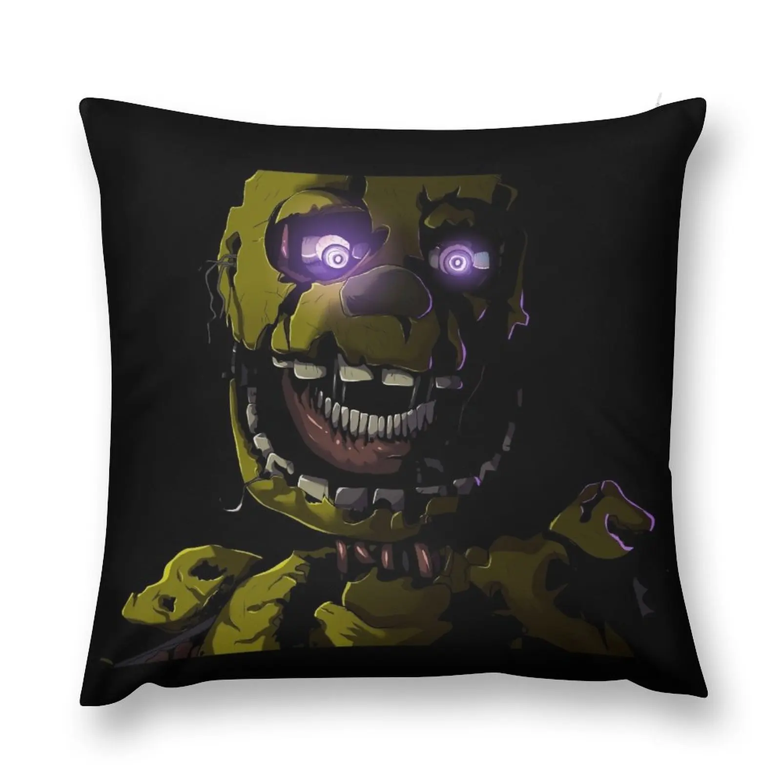 

Creepy Springtrap design (FNAF) Throw Pillow Christmas Pillowcase Custom Cushion