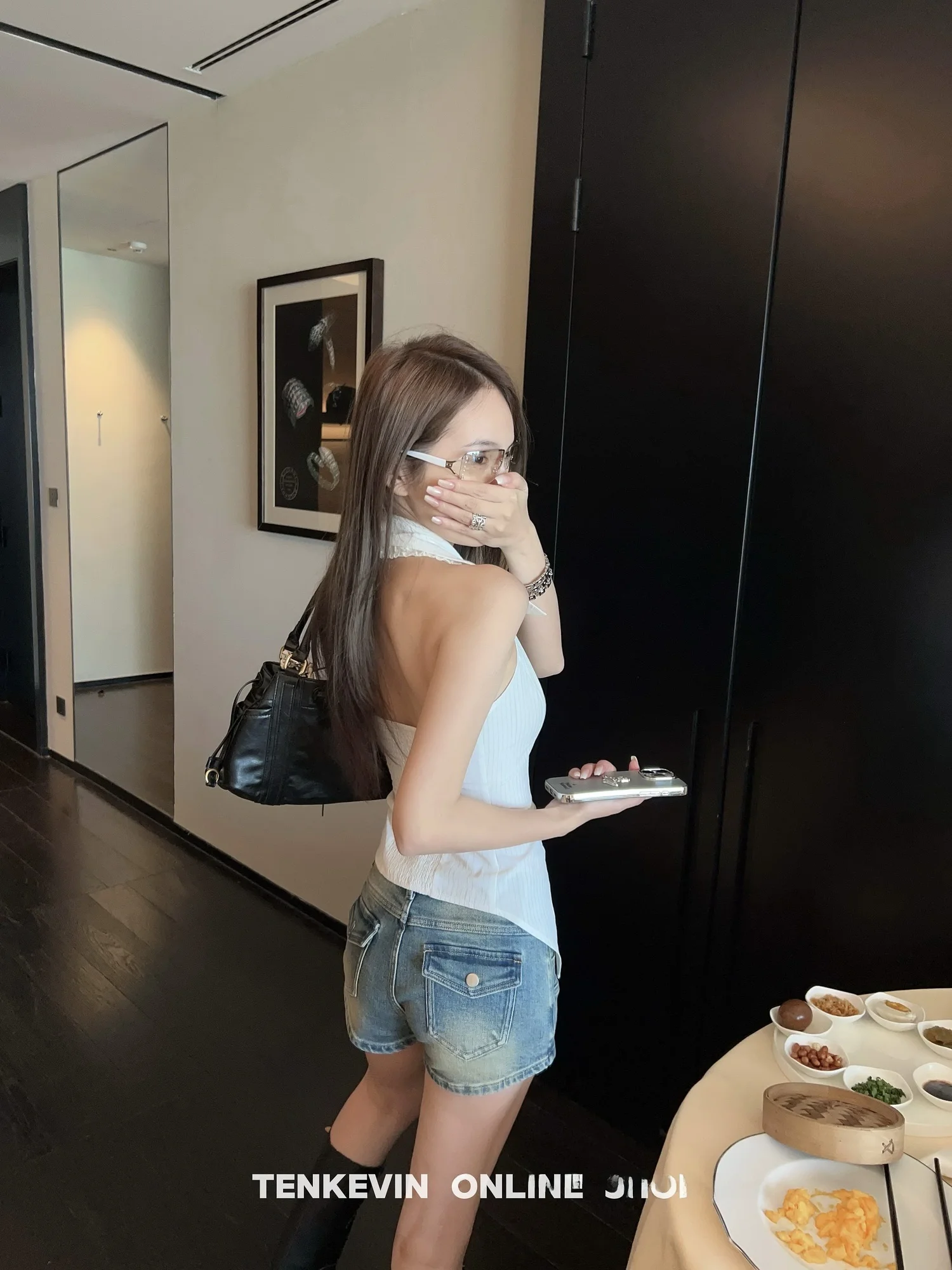 

Джинсовые брюки с низкой талией в стиле ретро, женские эластичные узкие шорты небольшого размера, повседневные летние джинсы со стойкой