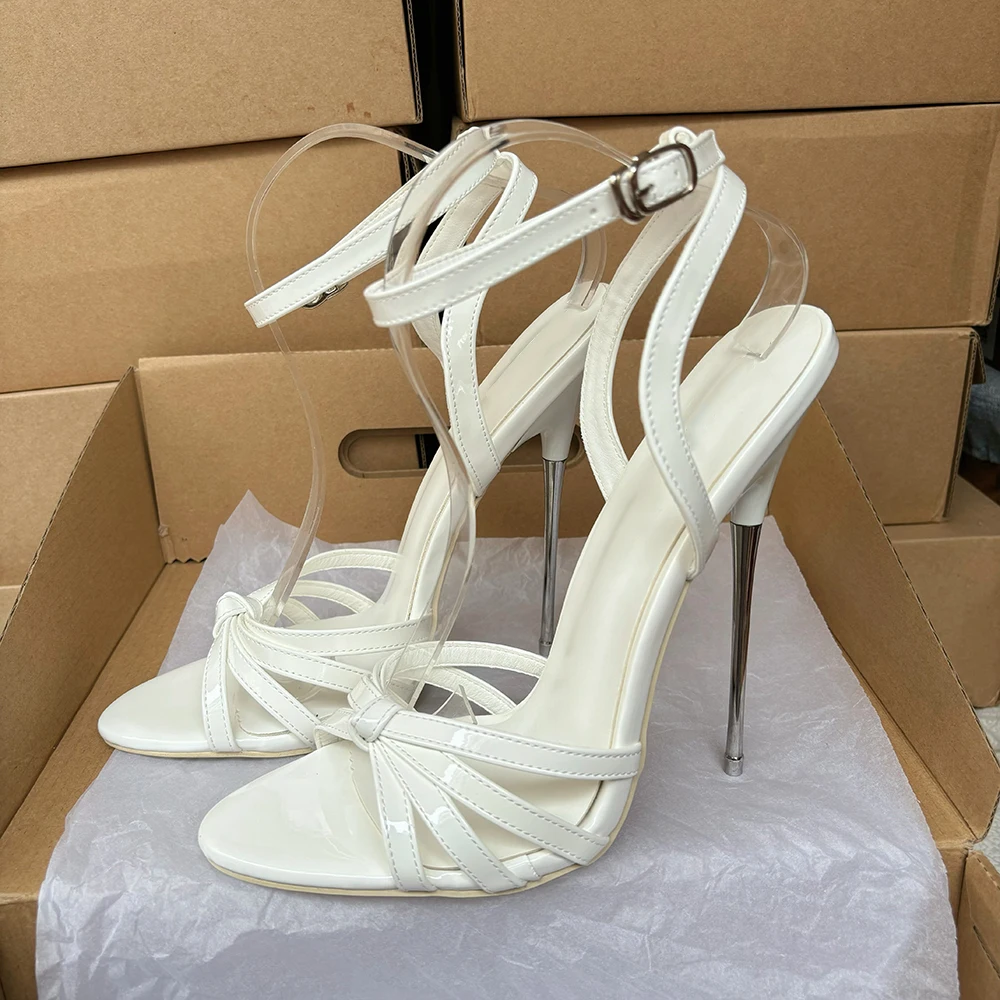 

Новое поступление на заводе, сандалии на очень высоком каблуке 16 см, белые туфли-лодочки, комод через плечо, фетиш, сценическая обувь унисекс