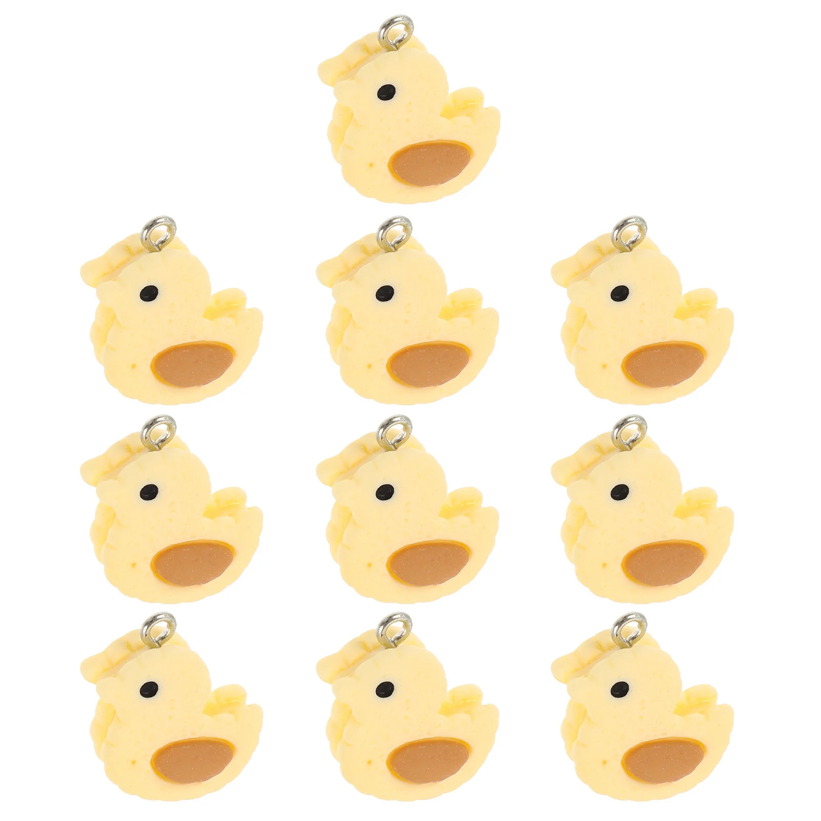 

10Pcs Duck Charms Jewelry Making Charms Resin Mini Pendants for DIY Earrings Bracelets Keychains Accessories Charm