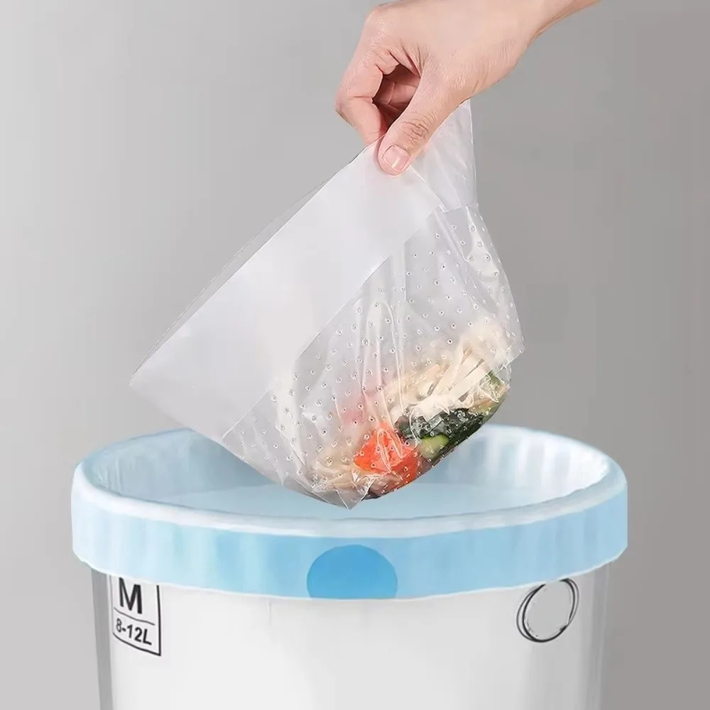 120PCS Anti-Clogging Kitchen Sink Drainage Bags Foldable Plastic Disposable Waste Bags Stand-Up Design Odor-Control