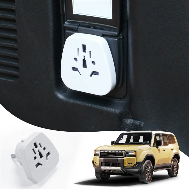 Trunk Power Plug For Toyota Land Cruiser 250 Prado LC250 FJ250 Volt Converter EU Plug