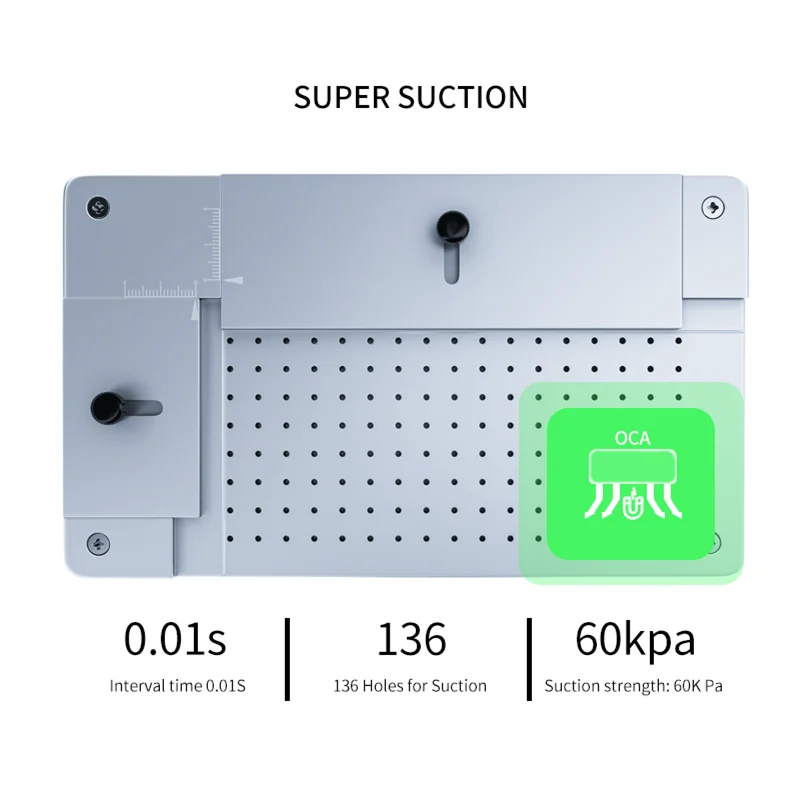 LY-TBK-009 Universal Positioning Aligner Mold Built-in Vacuum Pump For OCA Curved Screen 8-inch Curved Display Mobile Phone