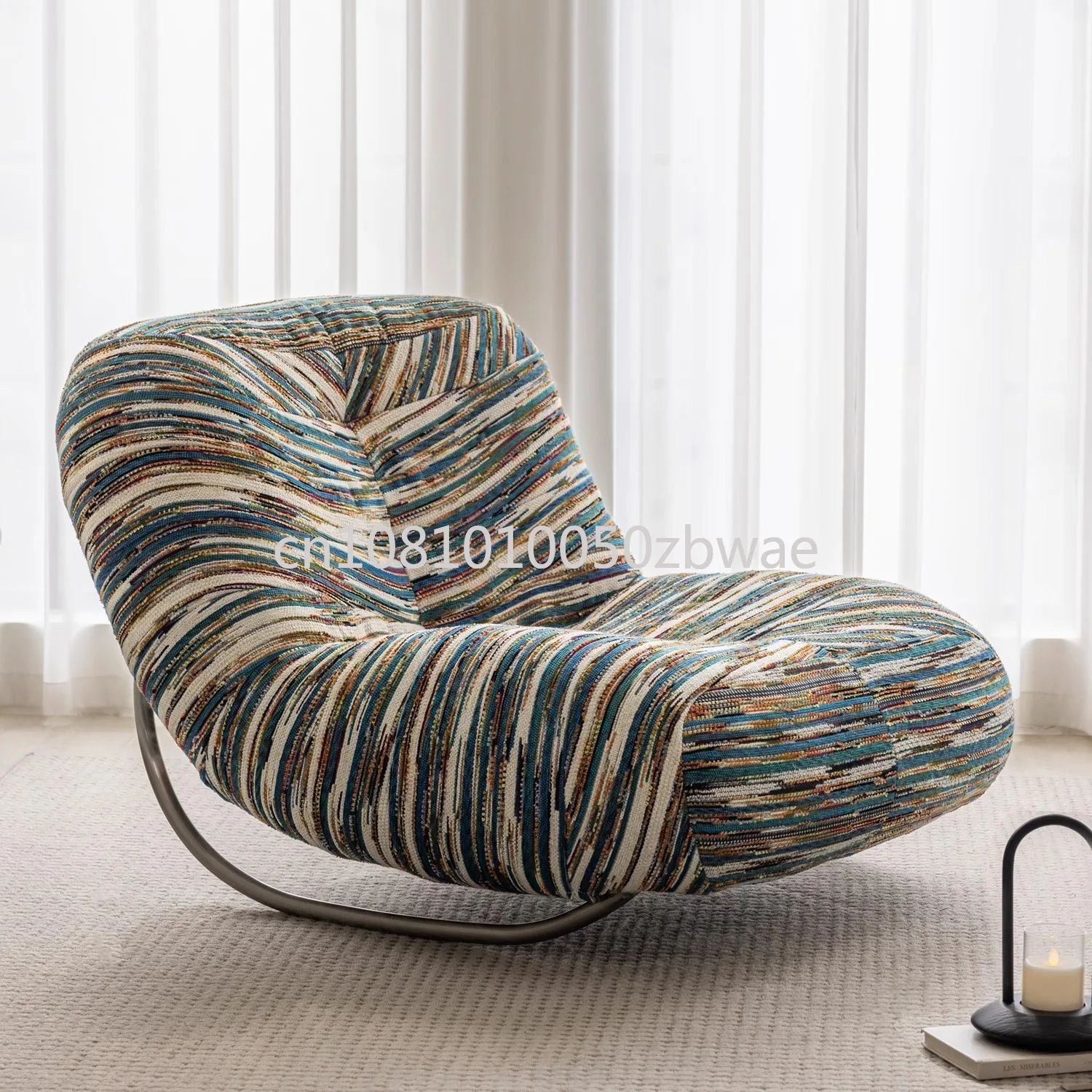 Sofá Caterpillar Togo, Sillón Individual Informal para Balcón, Sillón Mecedor Retro de Hierro Forjado, Sofá Perezoso, Famoso en Internet