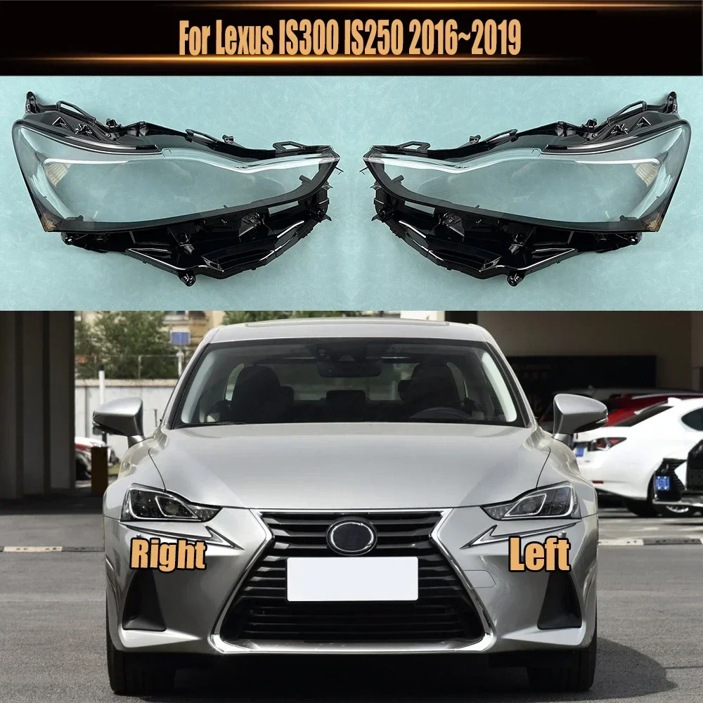 

For Lexus IS300 IS250 2016~2019 Car Accessories Headlamp Cover Transparent Shade Lamp Headlight Shell Lens Plexiglass