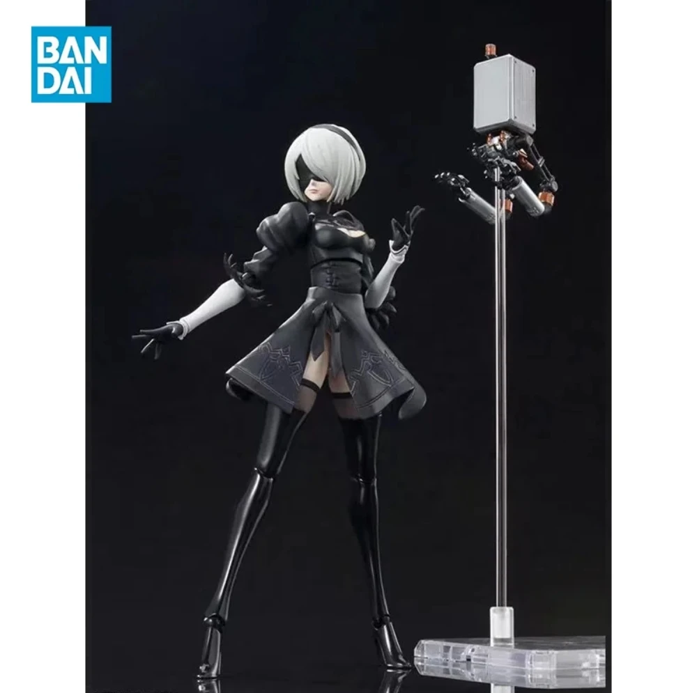 100% Original Bandai SH Figuarts NIER AUTOMATA 2B SHF In Stock Anime Action Collection Figures Model Toys Figura PVC Gifts