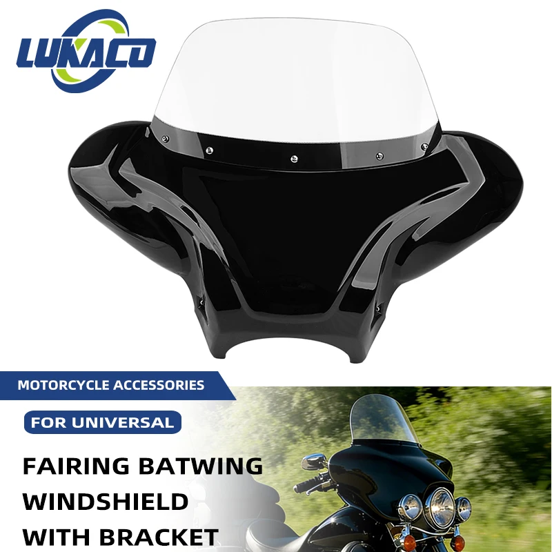 Motorrad-Frontverkleidung im Batwing-Stil für Harley, Yamaha, Honda, Suzuki, universelle Frontscheinwerferverkleidung