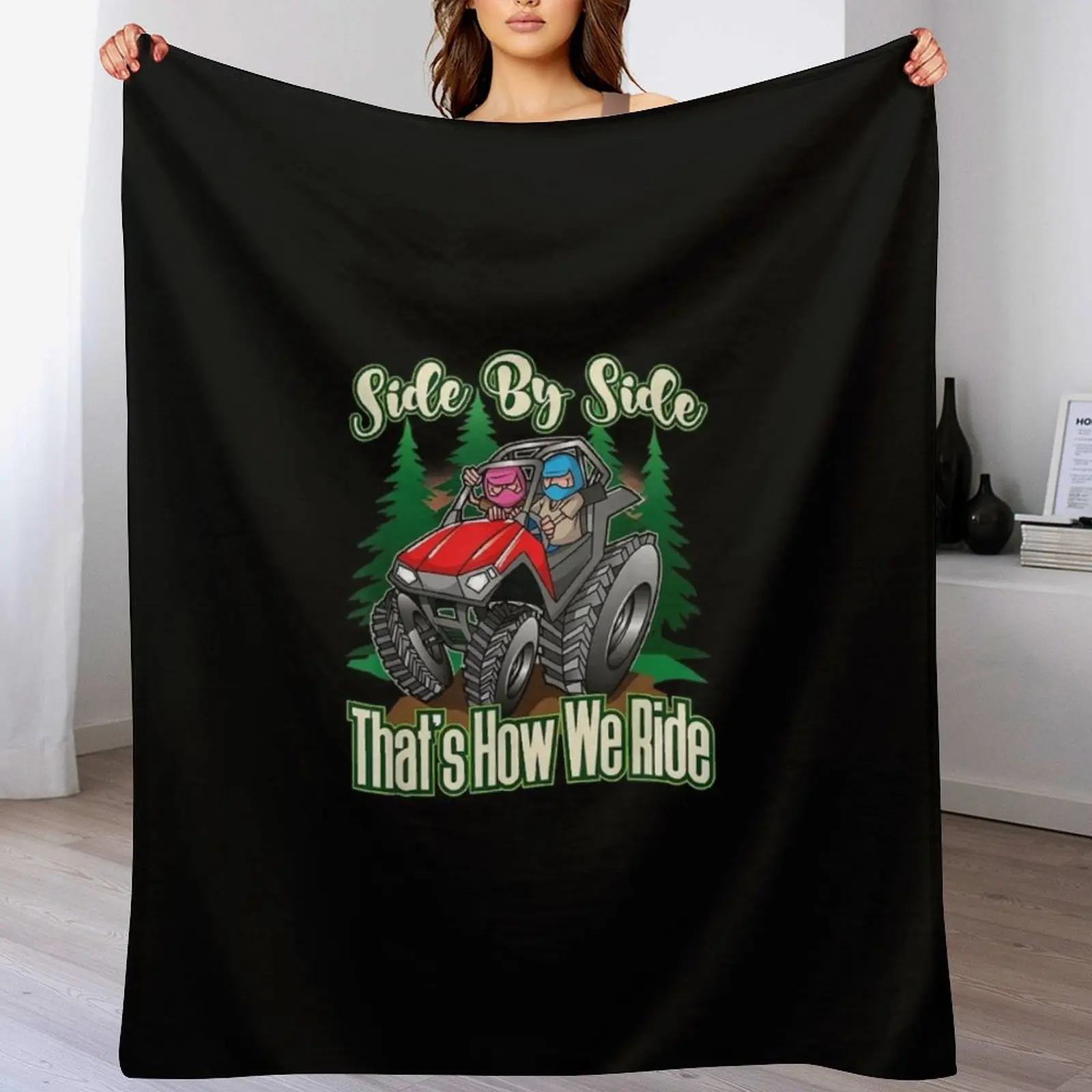 

Side By Side AV Four Wheeler Off Road Riding Throw Blanket Thermals For Travel For Sofa Thin Bed Fashionable Camping Blankets
