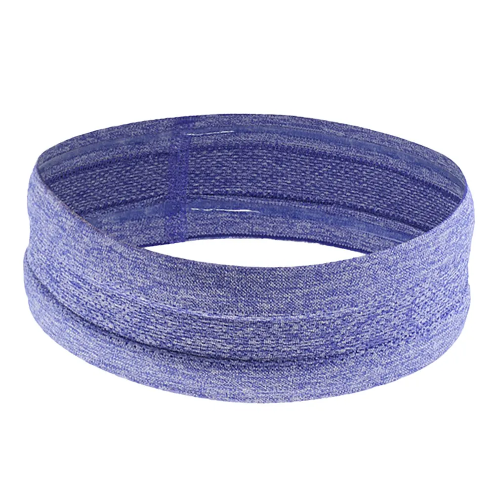

Purple Reusable Washable Nylon Polyester Sports Yoga Sweatband for Women Adjustable Breathable Fitness Running Spa Makeup Wrap