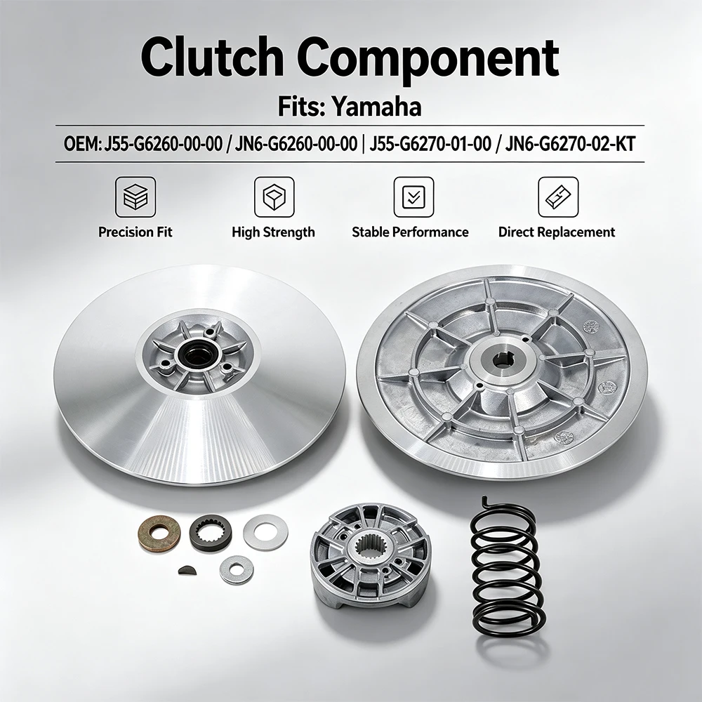 Clutch Friction Disc Plate For Yamaha Golf Cart 4 Cycle G2 G9 G14 G16 G20 G22 1985-2007 OEM:90508-45679-00 JN6-G6270-02-KT