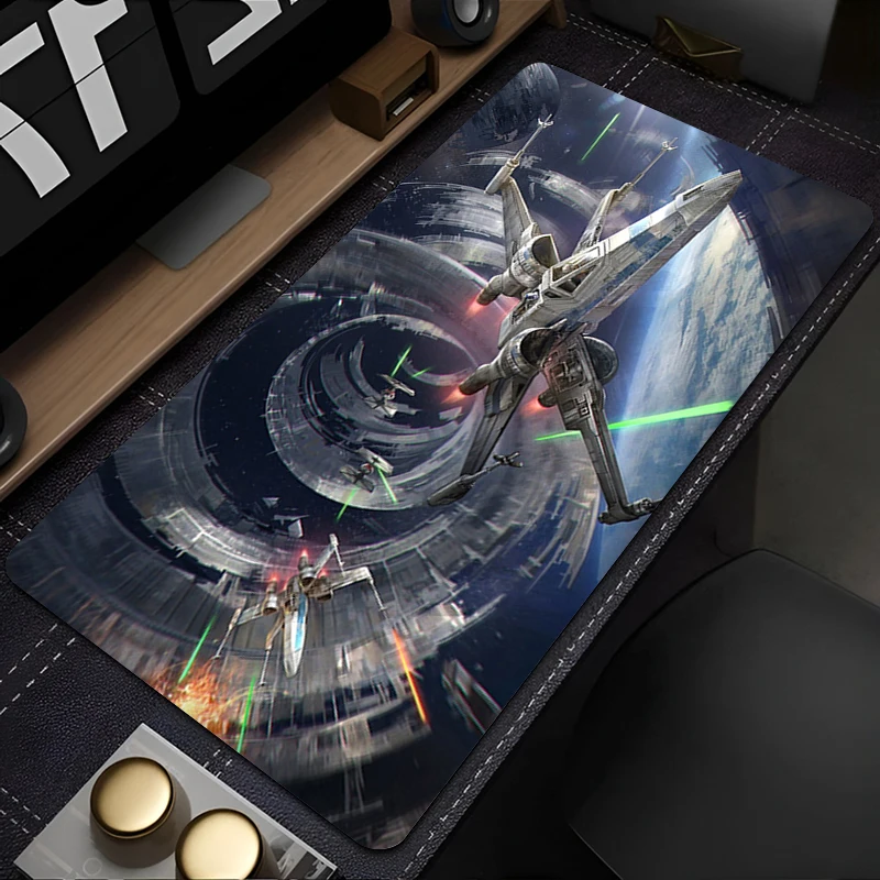 Anime Mousepad Gamer Gaming Mouse Pad Desk Mat S-star W-wars S-spacecraft Playmat Computer and Office Cabinet Keyboard Pad