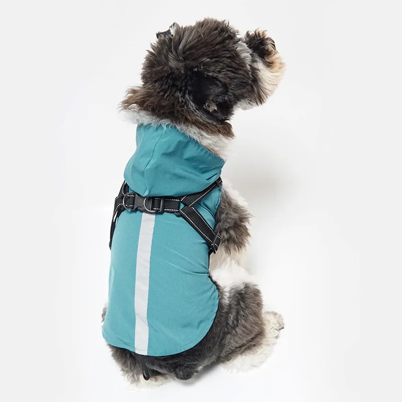 

Hot Sale Dropshipping Reflective Waterproof Breathable Pet Dog Raincoat