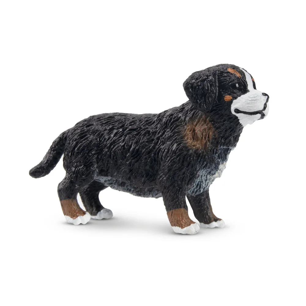 Toymany Simulation Standing Bernese Mountain Dog Puppy Animal Model Toy Mini Figures Dolls Action Figurines Toys Children Gift