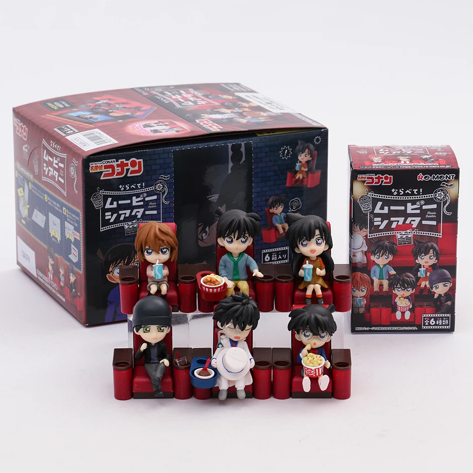 Detective Conan Movie Theater Cinema Dolls Model Collection Decoration Figures Toys Full Set