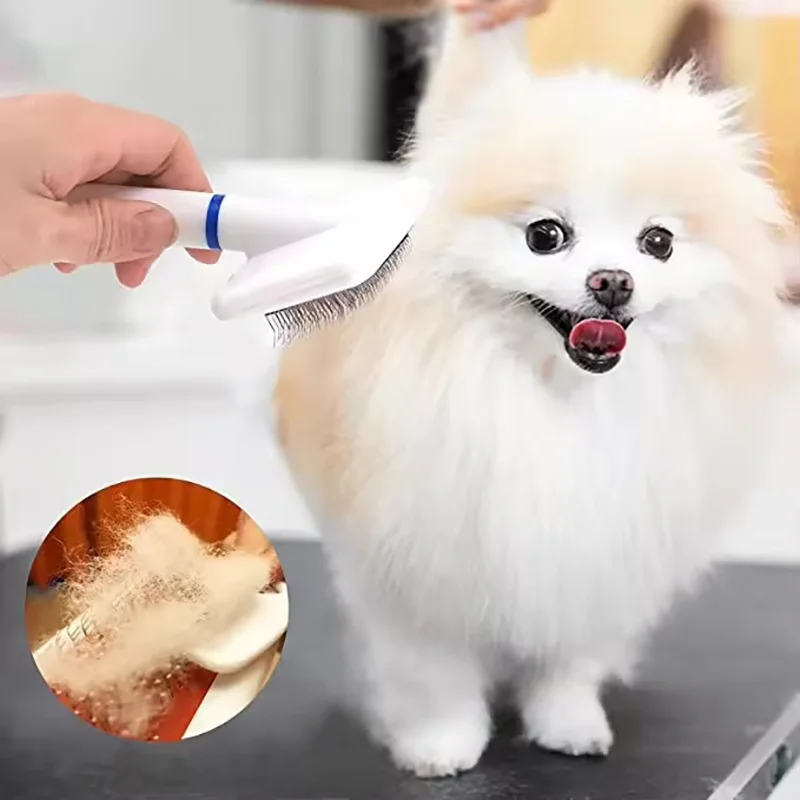 Pet Needle Comb Brush Hair Remover Grooming Tool For Dogs Cats Puppy Small Dogs Efficient Shedding Hair Removal Massage Comb
