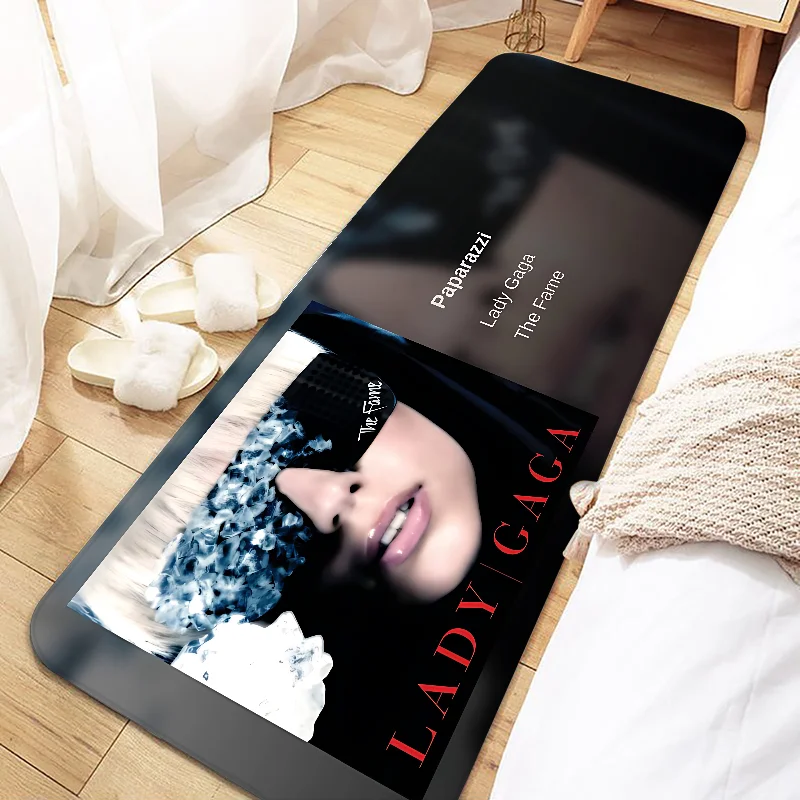 Singer Lady Gaga Door Mat Entrance Non-slip Doormat Washable Kitchen Carpet Living Room Hallway Rugs Bathroom Bath Door Mats
