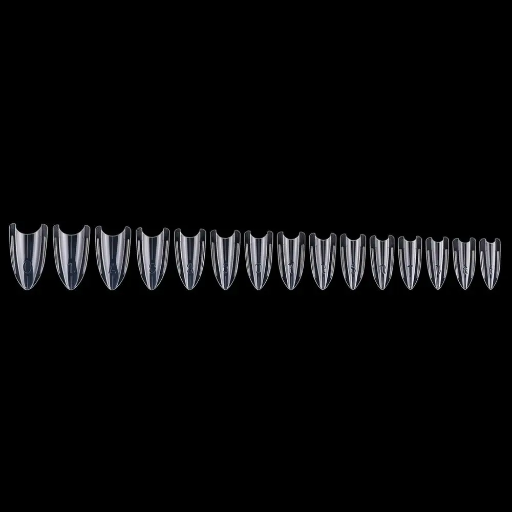 Professional Dual Nail Forms Extension Tips Transparent Poly Gel Building Molds Manicure Accessories For Nail Art Salon