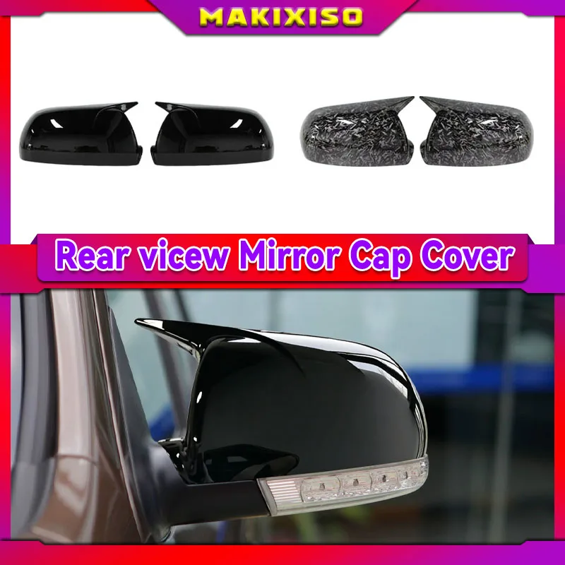 Rearview Mirror Cover Piano Black ABS plastic For Hyundai Santa Fe IX55 2006-2013 Veracrus 2007-2012 Exterior Accessories