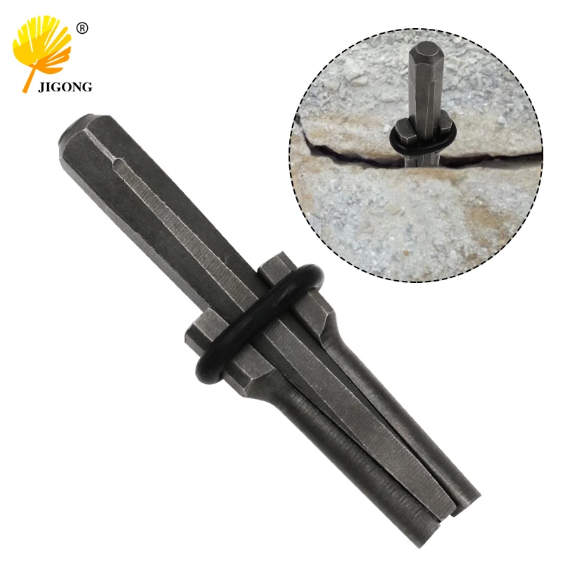 16mm Concrete Rock Stone Splitter Hand Tool Split Hard Granite Plug Wedges Feather Shims