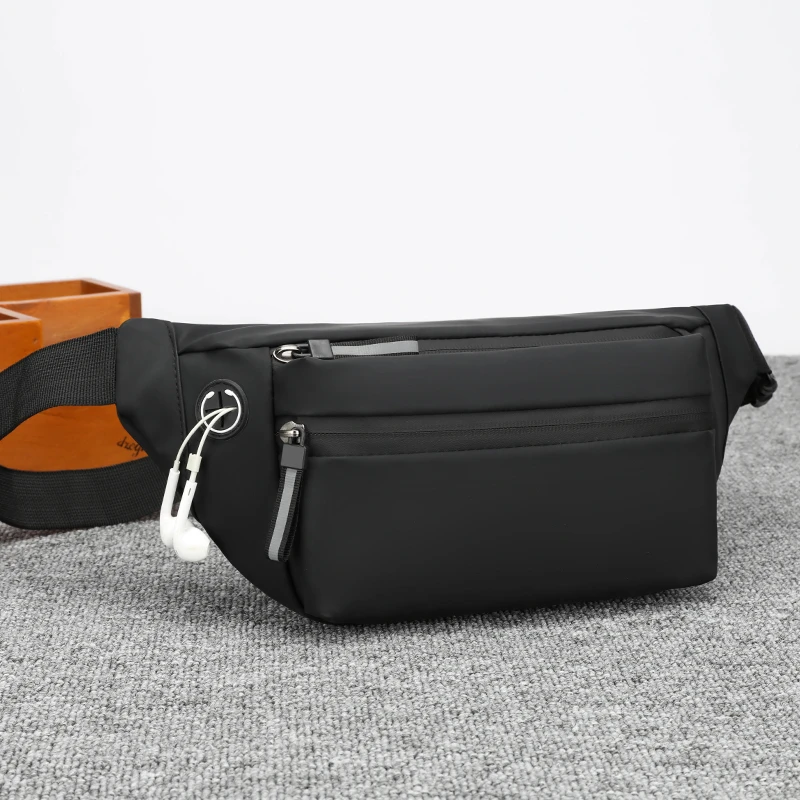 

A men's business casual waist bag or chest bag, lightweight, wear-resistant, and durable, For commuting and daily outings