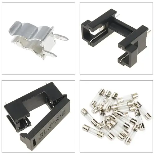 Zekeringen & Zekeringhouders 5x 20Mm 250V Assortiment Kit, 1a/5a/10a/15a/20a F 1al 250V F 5al 250V F10al 250V F15al 250V F 20al 250V