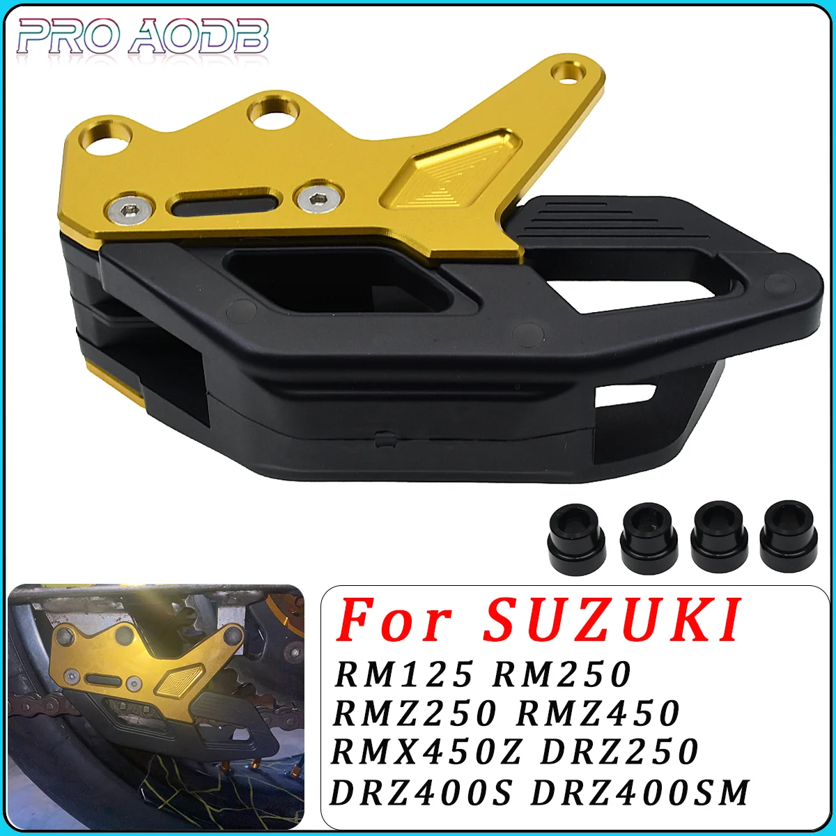 Motorcycle Chain Guide Guard Protector For Suzuki DRZ250 DRZ400 DRZ400E DRZ400S DRZ400SM RM250 RMZ250 RMZ450 RMX 450Z 2000-2021