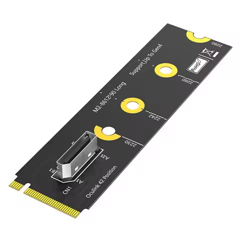 【Price Drop !!】2230/2242/2260/2280 M.2 NVME M Key To Oculink SFF-8612 Expansion Card PCIE4.0 To SFF-8612 4I Adapter For U.2 SSD