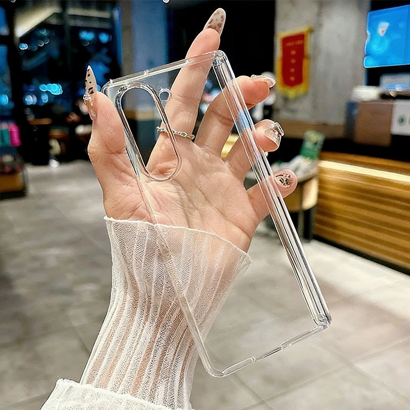 Transparente magnetische Scharnier-Schutzhülle für Samsung Galaxy Z Fold 8 7 6 5 Fold8 Fold7 Fold5 Fold6, faltbare, harte PC-Handyhülle – Detail 5