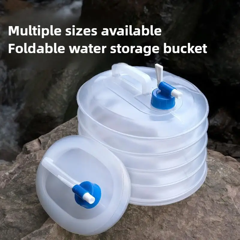 【C】Outdoor Folding Square Water Bag Car Portable Thickened Bucket Field Drinking Water Storage Tank