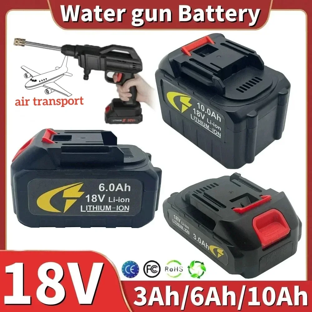 18V 18650 Rechargeable Lithium Battery 10Ah High Current High Discharge 18 Volts Screwdriver Replacement Battery