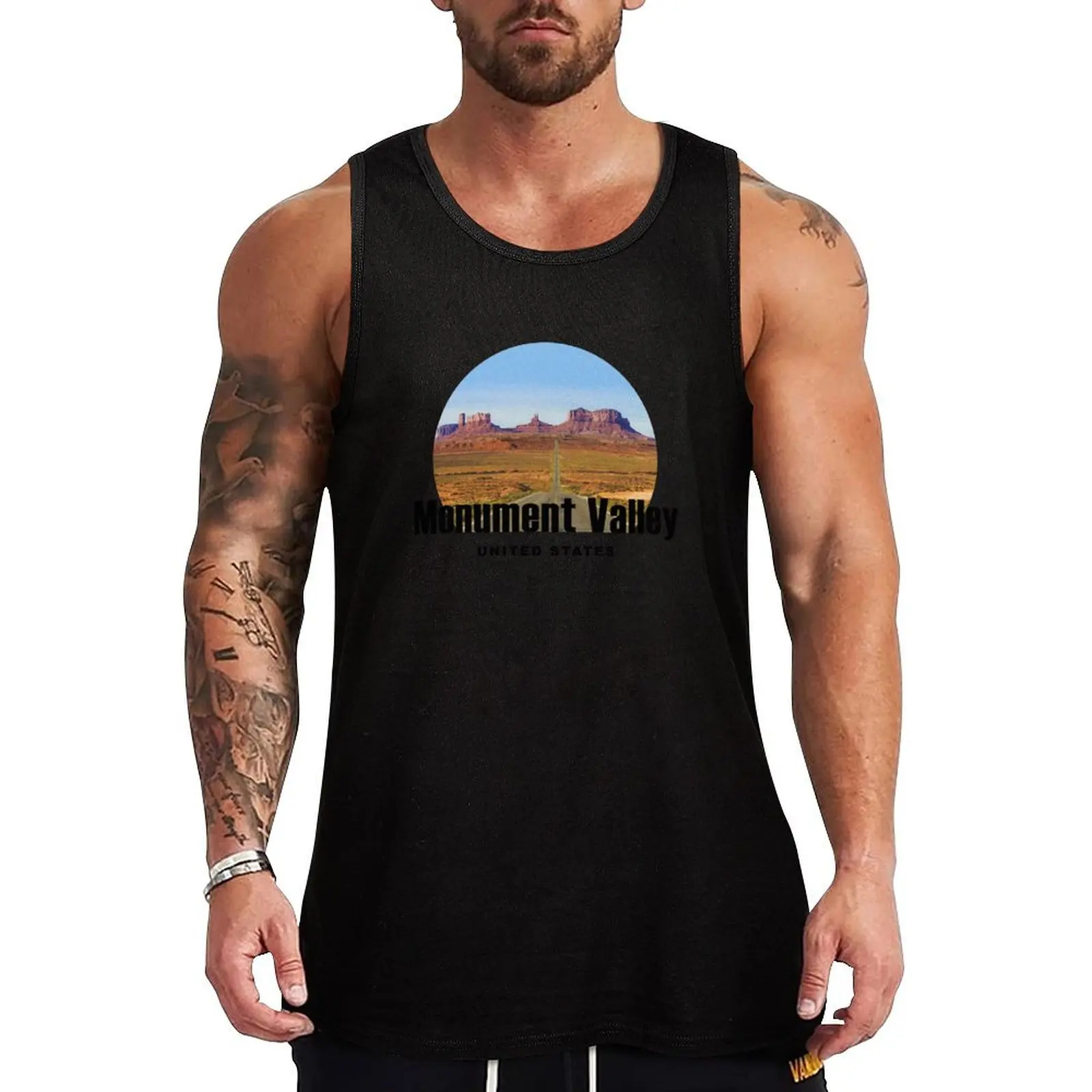 

Monument Valley, United States - Beautiful Monument Valley and US 163 Tank Top Daily Work Tank Top Utility Casual Sleeveless Top