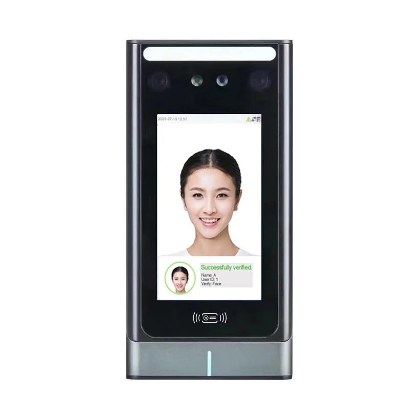 Visible Light TCP/IP Face Palm Recognition RFID Door Access Control System Employees Time Attendance Machine With Free Software