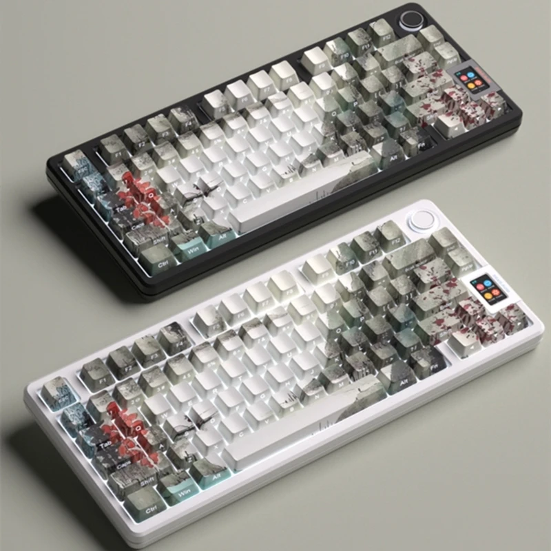 Druk atramentowy Podświetlenie Nasadki klawiszy Boczne grawerowanie dla 61/64/68/75/84/87/96/98/104/108 Przełączniki klawiatur