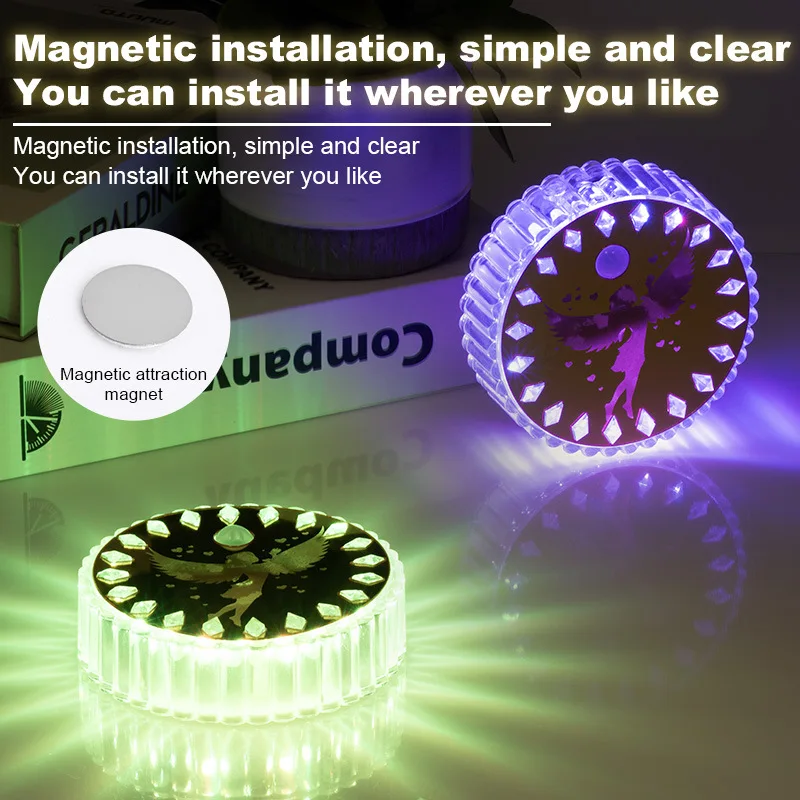 

Intelligent charging human induction nightlight 16-color atmosphere lamp living room magnetic lamp.