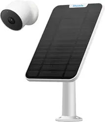 New 4W Solar Panel for Nest camera (battery ) Weatherproof 13.1ft Power Cable mount, IP65 Weatherproof