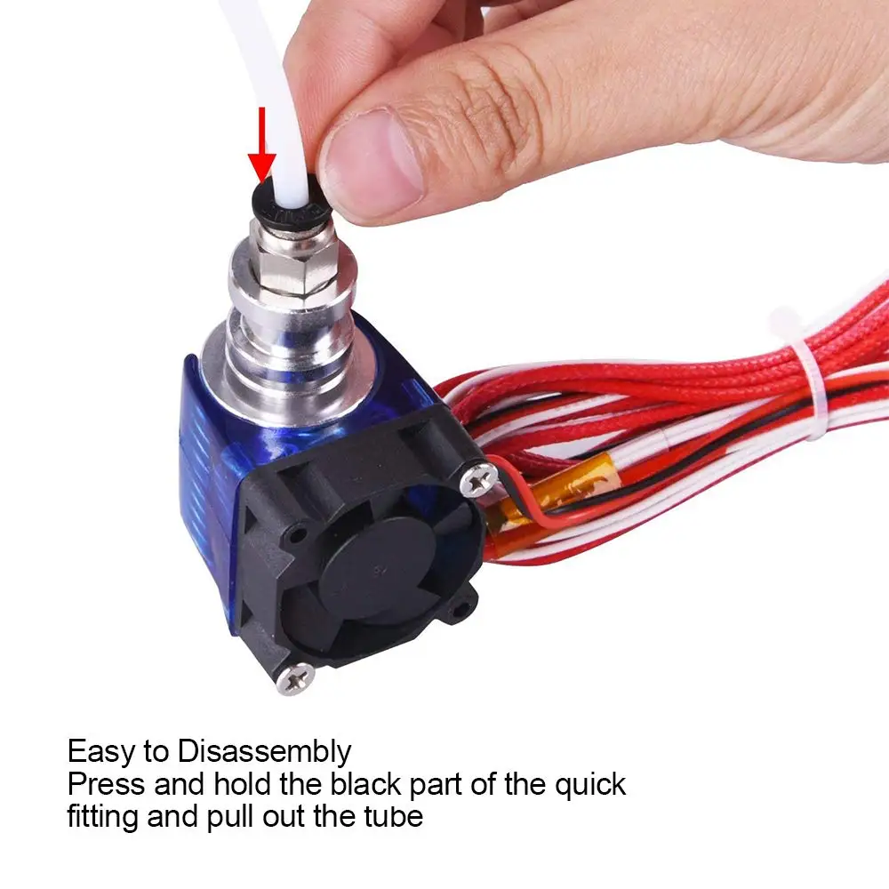 5/10 Stück Creality Pneumatische Anschlüsse PC4-01 1,75 mm PC6-01 3,0 mm PTFE-Rohrkupplung J-Kopf-Armaturen für V5 V6 Hotend 3D-Drucker – Detail 5