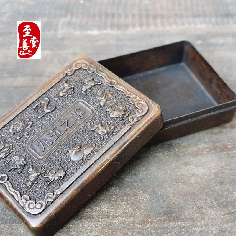 Antique collectible, old patina, imitation antique alloy copper living room decoration, Nine-Five Supreme Ink Cartridge9.5*7*3.2