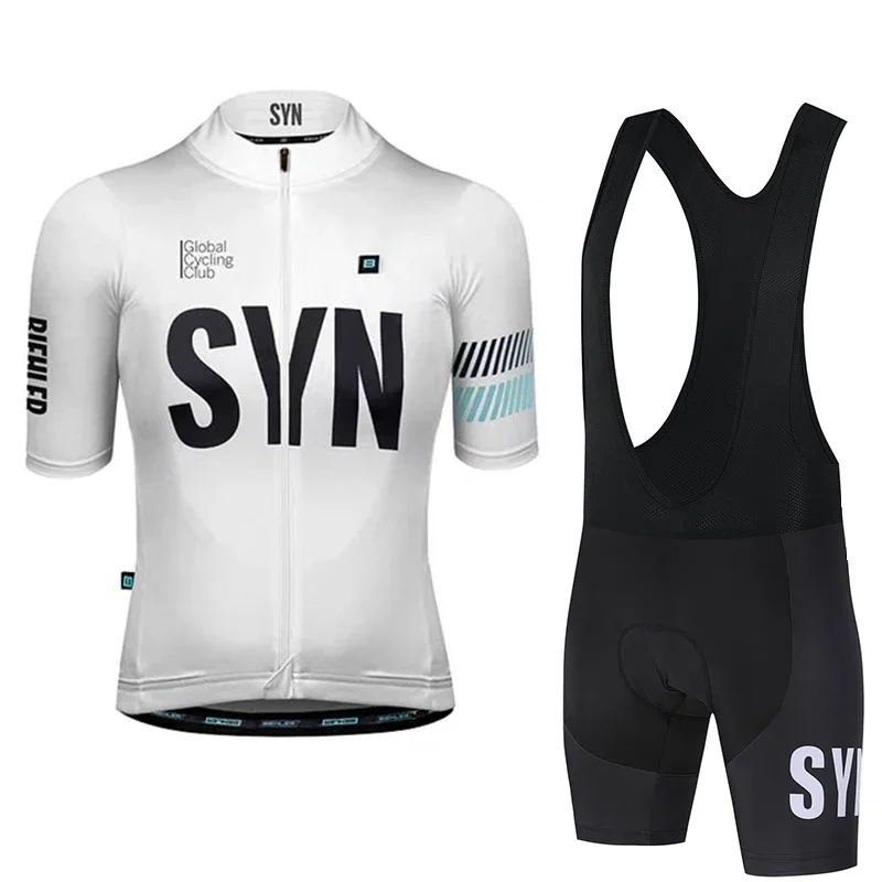 SYN Men's cycling jersey summer road bike cycling sports shirt cycling bib MTB moisture wicking cycling short set