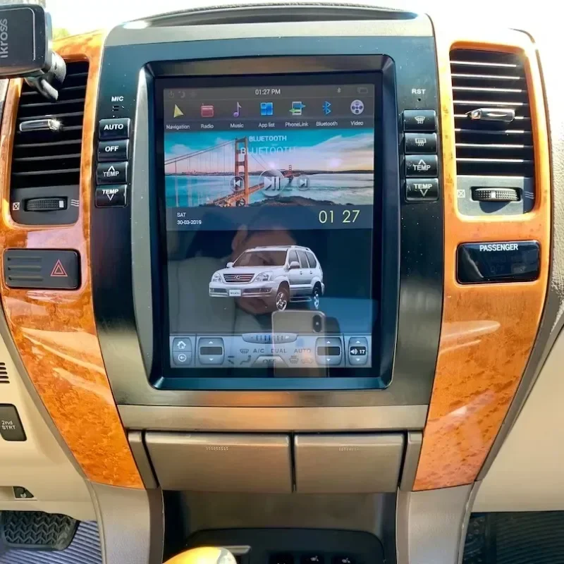 

10.4-inch Touch Screen Android 9.0 Car DVD Player For Lexus GX470 For Toyota Prado 2002 2009 4+64 WiFi Built-in Carplay