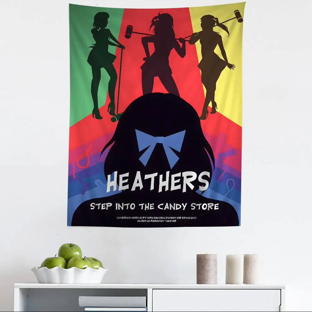 الكلاسيكية في سن المراهقة الموسيقية هيذرز الكرتون نسيج البوهيمي جدار المفروشات ماندالا ديكور المنزل #3