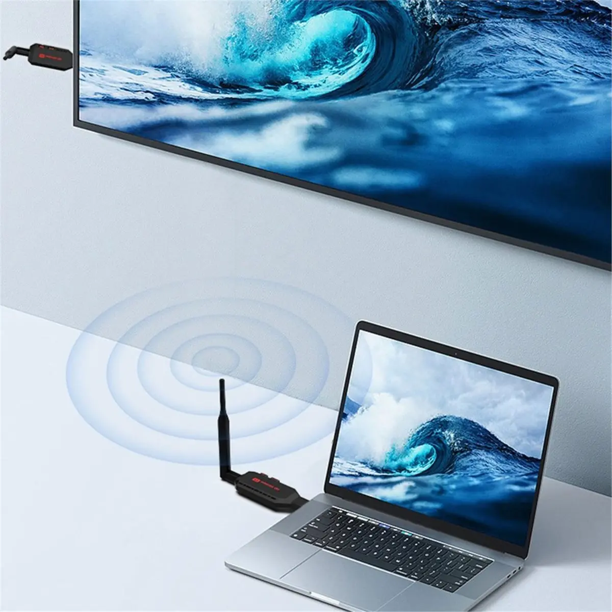 A85P 1080P Wireless HDMI-Compatible Video Audio Transmitter Receiver Extender 100M Wireless Display TV Stick Extender for TV